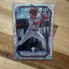 Kehden Hettiger 2026 Bowman Chrome 1st Speckle Refractor #119/299 - Phillies