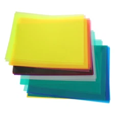  50 Sheets Cellophane Wrap Paper: A4 Colored Cellophane Sheets Translucent