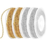 Gliederkette Schmuckkette Gold Silber 2Mm 12M DIY Ketten Basteln Armband