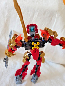 LEGO Bionicle Tahu Master of Fire Action Figure w/ Flame Swords (No Box)