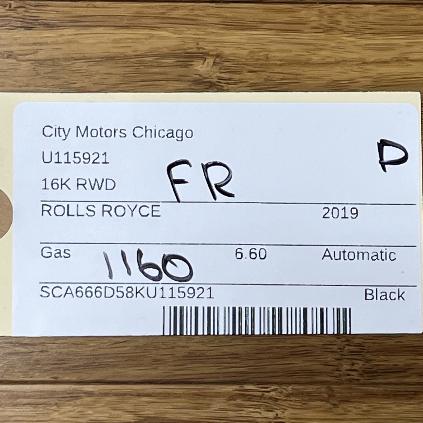 2017-2023 Rolls Royce Dawn RR6 Front A-Pillar Right Molding Cover OEM NOTE