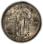 1927 25c Standing Liberty Silver Quarter - UNC - SKU-B5570