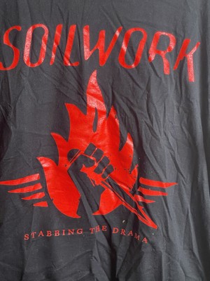 Soilwork Stabbing the Drama Swedish Retro Classic Vintage T-Shirt Adult 2XL NWOT