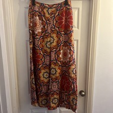 Hippy Flare Style Trousers Size 12-14 New Without Tags With Side Zip