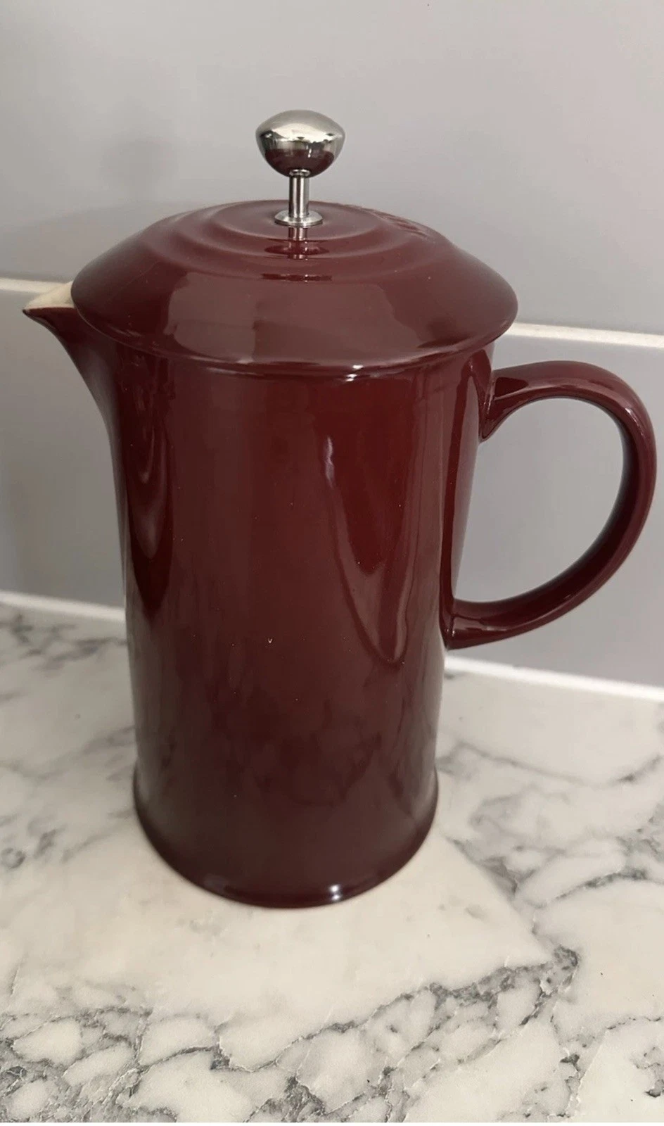 Le Creuset Stoneware Cafetière French Press with Stainless Steel Plunger, 1 Litr