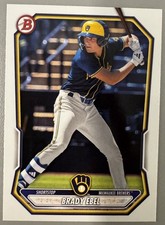 Brady Ebel Prospect Rookie RC 2026 Bowman Baseball Card BP-142 Milwaukee Brewers