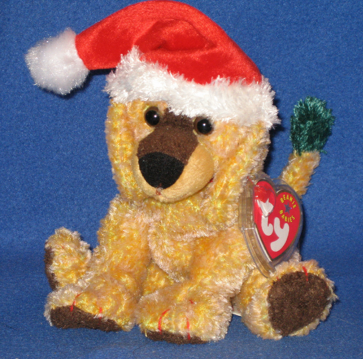 TY Jinglepup The Christmas Dog Beanie Baby – Plüschhund Mit Weihnachtsmütze
