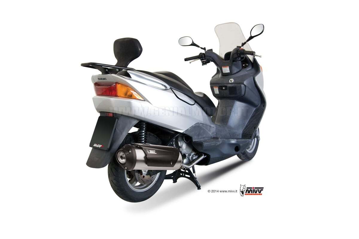Mivv Complete Exhaust Urban Stainless Steel for Suzuki Burgman 150 2002 > 2006