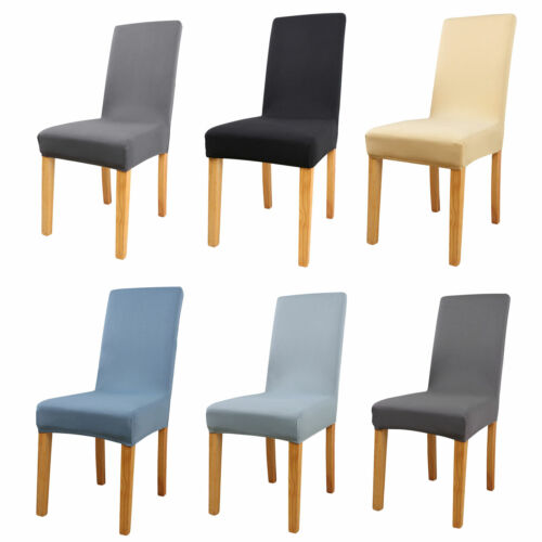 UK Dining Chair Seat Covers Slip Stretch Wedding Banquet Party