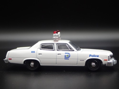 1974 74 AMC MATADOR DALLAS TEXAS POLICE CAR 1:64 SCALE DIORAMA DIECAST MODEL CAR - Picture 3 of 7