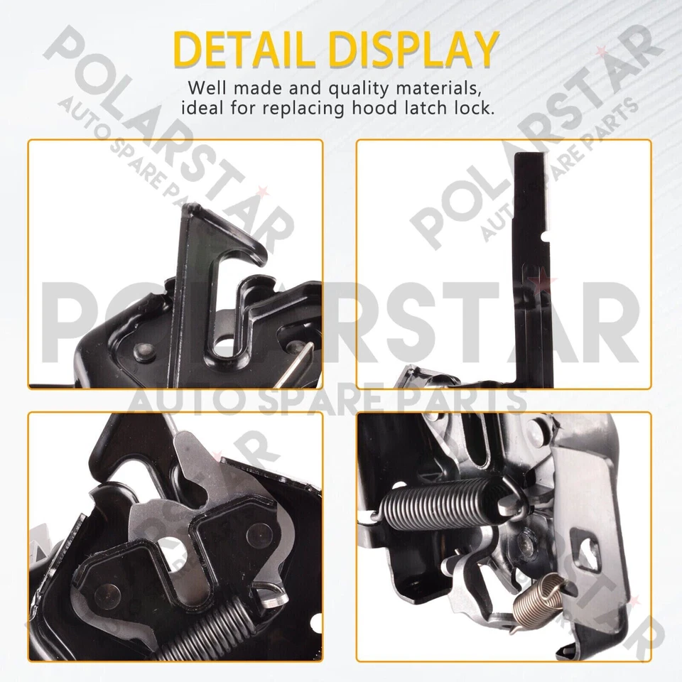 Cierre de bloqueo del capó delantero para Ford 03-07 F250 F350 F450 Super Duty 03-05 Excursion Foto 4 de 4