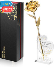 Gold Dipped Rose Real 24K Gold Rose, Genuine One of a Kind Rose Hand Dipped in 2
