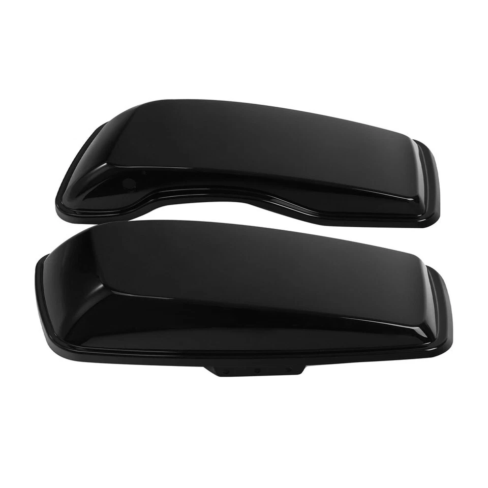 Tapas de alforja aptas para Harley 2014-2024 Electra Glide Ultra Limited negro vivo Foto 2 de 4