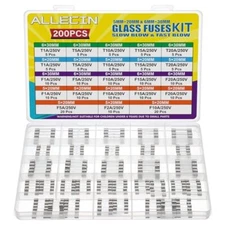 21 Values 250V Fast Slow Blow Glass Fuses Assortment Kit 5X20MM F 1A 2A 5A 10 