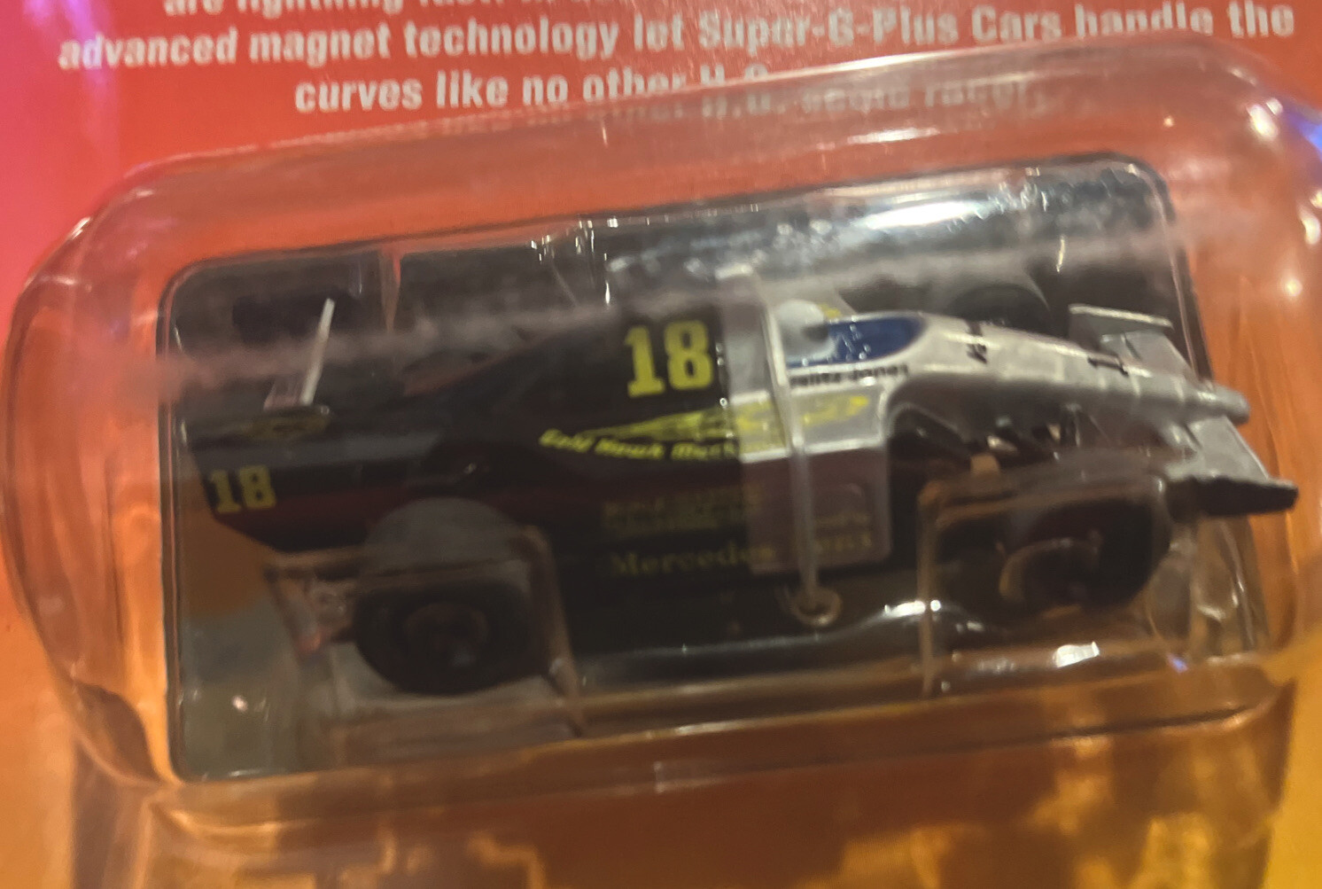 Tomy AFX SUPER G PLUS 18 MERCEDES New FORMULA 1 INDY Slot Car Mega G