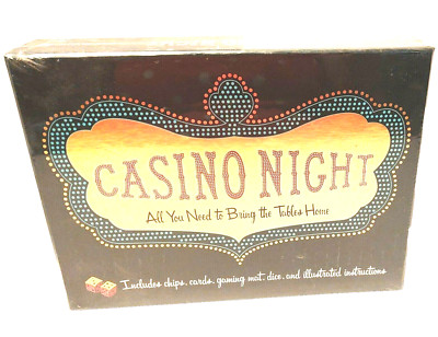 Casino Night Chronicle Books 5 Games Craps Poker Gambling Party Fun New Sealed