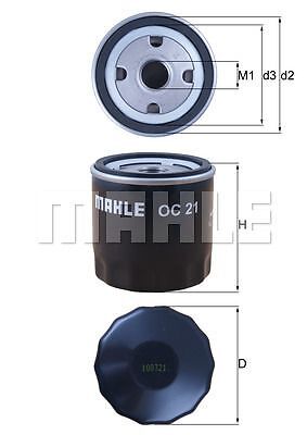 KNECHT ÖLFILTER OC21 FÜR FORD OPEL AUSTIN BEDFORD BUELL HARLEY-DAVIDSON 81->