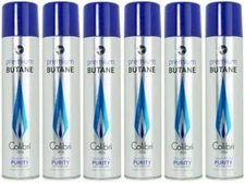 6 Pk Colibri Premium Lighter Butane Refill Fuel 50g 3.04 oz 90ml Canister 9103-6
