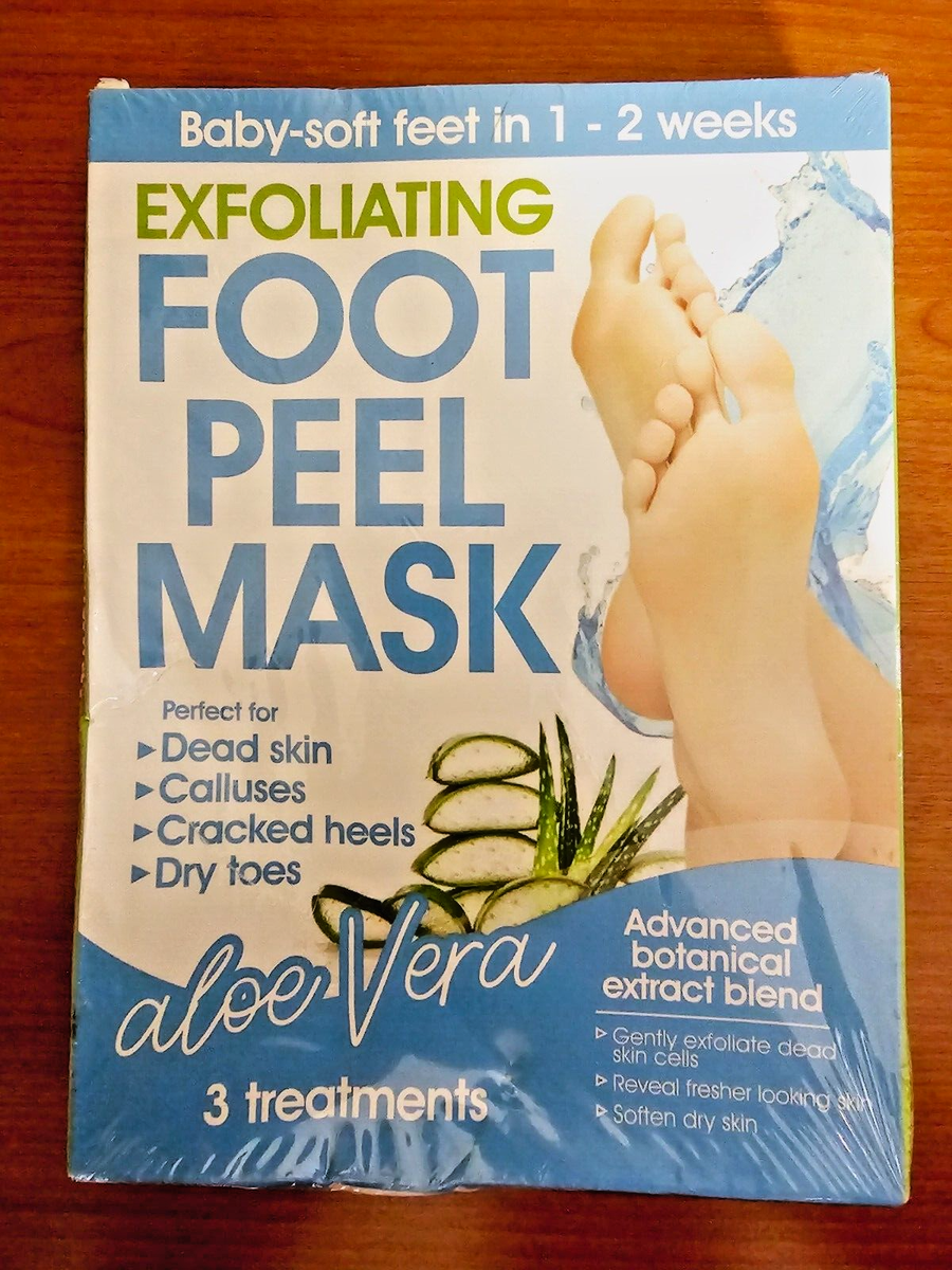 Freedom Goods Exfoliating Foot Peel Mask Advanced Botanical Treatments Aloe  Vera