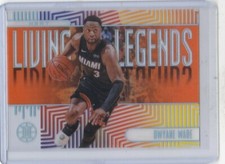 DWAYNE WADE 2019-20 PANINI ILLUSIONS ORANGE LIVING LEGENDS ACETATE #20 MIAMI