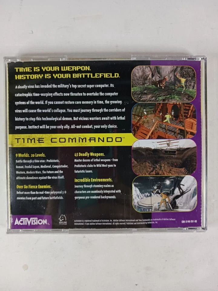 Time Commando PC CD-ROM Activision Vintage 1996 Tested/Played - Image 4 of 4