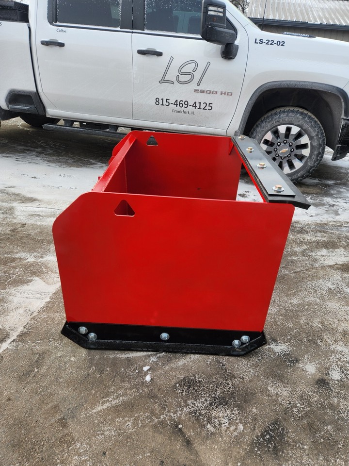 Mini Bobcat 4' HD Snow Pusher Box Rubber Back Drag MT52 MT55 MT85 MT100 ...