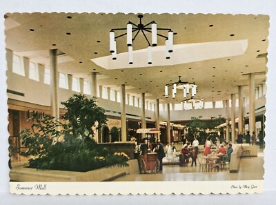 Vintage Postcard Troy Michigan Somerset Mall Interior Unposted Unused