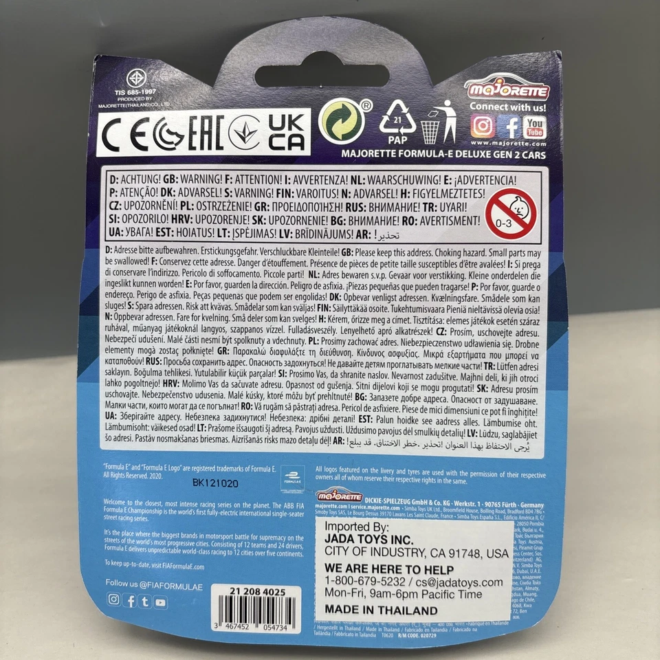 2020 Majorette -  Formula-E - Lot of 4 - Rokit Geox  Gen2 Mahindra - Image 3 of 4