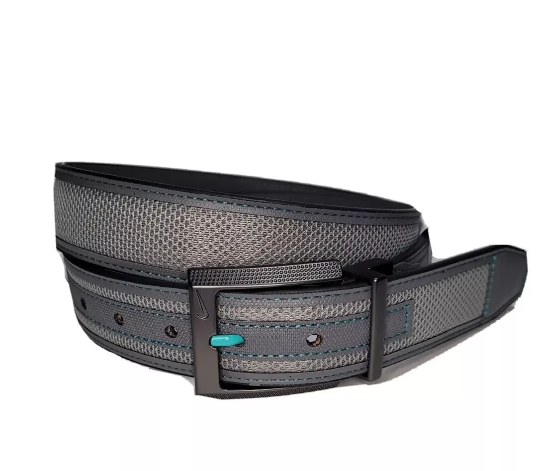 Nike Men's Golf Mesh-Backed Reversible Belt, Sz Large (38-40)