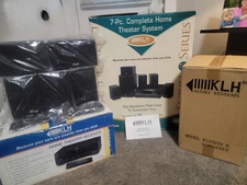 7 pc Complete Home Theater System Sequel E Series Speakers Receiver Subwoofer