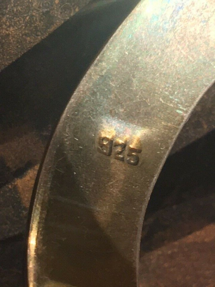 LARGE 925 STERLING SILVER BY-PASS STATEMENT BRACE… - image 6