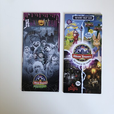 Alton Towers Resort Map And Scarefest Map Guides 2019