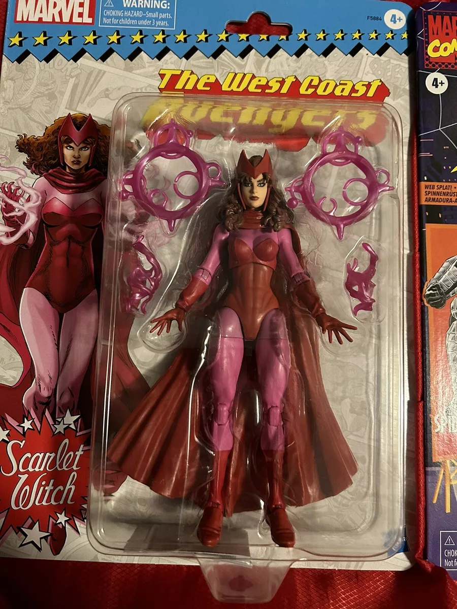 Marvel Legends Series Scarlet Witch Retro Action Figure Toy, 4 Accessories  