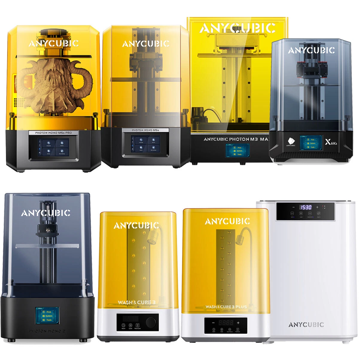 ANYCUBIC Photon Mono M5S Pro/M7 Pro/Mono 2/ X 6Ks Wash&Cure UV 