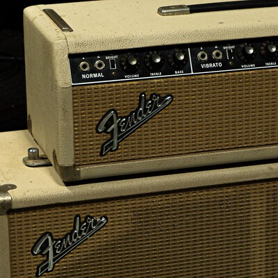 1963 Transition Period Fender Bandmaster Blonde Tolex Blackface