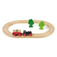 Brio Train Starter Set, 18-Part, Accessory for Wooden Railway, Rail, Toy, 33042