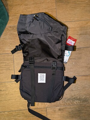 Topo Designs Rover Pack Classic Backpack, Black/Black NEW NWT 20L Asis
