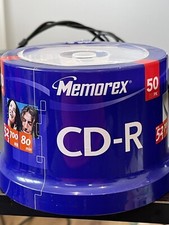 Memorex Music CD-R 50 PK pack Spindle 52X 700MB 80min Blank CD FACTORY SEALED 