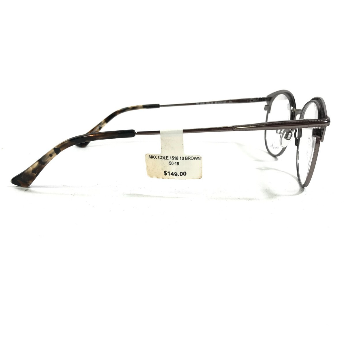 Max Cole MC1518 COL 10 Eyeglasses Frames Brown Round Full  display picture 2