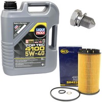 MotoröL ÖLfilter SH422P 5W40 5 Liter + ÖLablassschraube FüR Audi Cabriolet 8G7