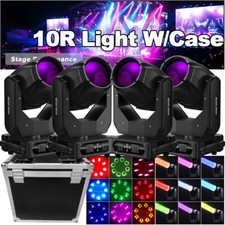 10R 275W LED Beam Moving Head Light RGBW Gobo DJ Stage Spot Lighting DMX  Case