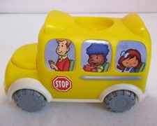 Playskool-Musical School Bus-Plays Wheels Go Round, Etc-7"L -2000-Vintage-Shown