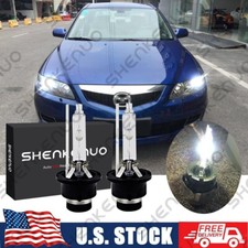 Front Hid Headlight Bulb For Mazda 3 2004-2009 Low Beam Set 6000k White Qty2