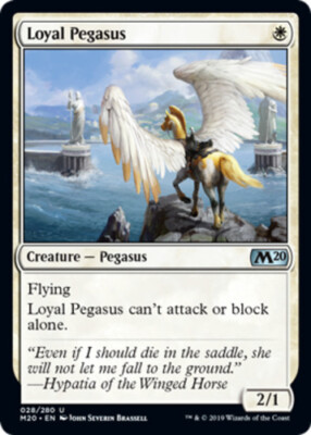 Loyal Pegasus Light Play, English Magic the Gathering MTG Core Set 2020