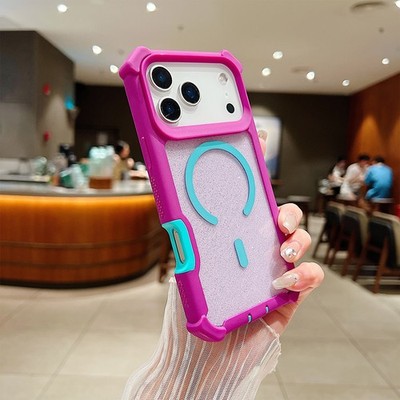 Shockproof Mag Safe Case Glitter Cover For iPhone 17 Pro Max 16 Plus 15 14 13 12