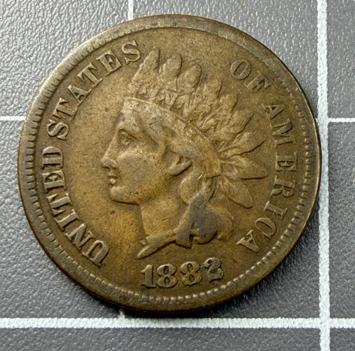 1882 Indian Head Cent Penny ~ F FINE ~