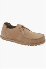 Zapatos cómodos Birkenstock Utti Derby de encaje para hombre de gamuza de cuero con cordones