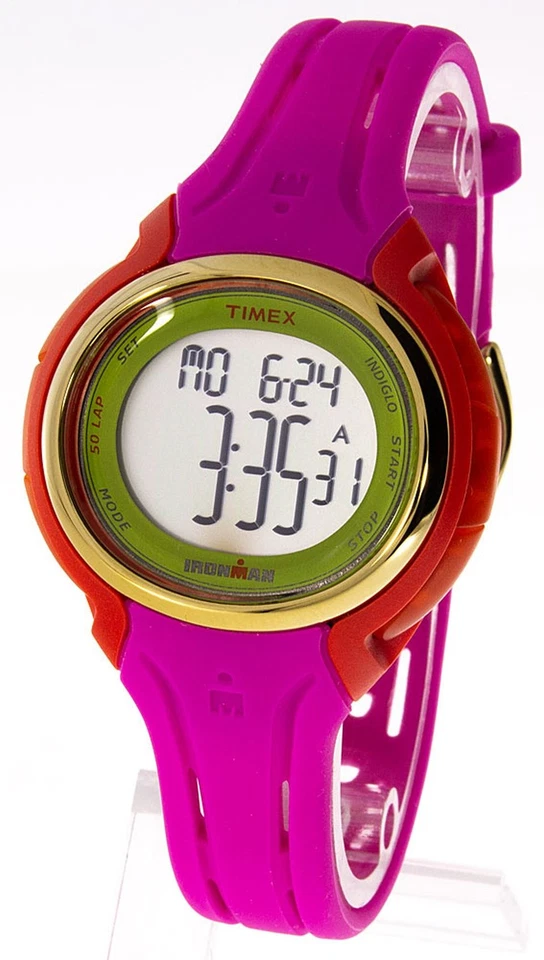 Timex Damenuhr Kinderuhr Mädchen Ironman TW5M02800 pink orange Sportuhr - Bild 2 von 2
