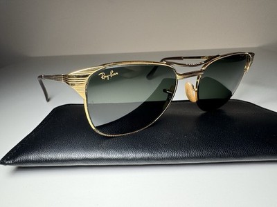 Vintage Ray-Ban Signet Bausch & Lomb Sunglasses Gold - Rare | eBay