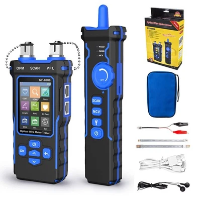 NOYAFA NF-8508 Netzwerkkabeltester mit optischem Leistungsmesser PoE Defekt - Bild 1 von 4